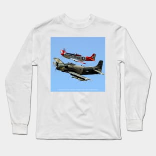 A1 Skyraider and P-51 Mustang Long Sleeve T-Shirt